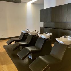 Salon Wash And Hair Dryer Stations