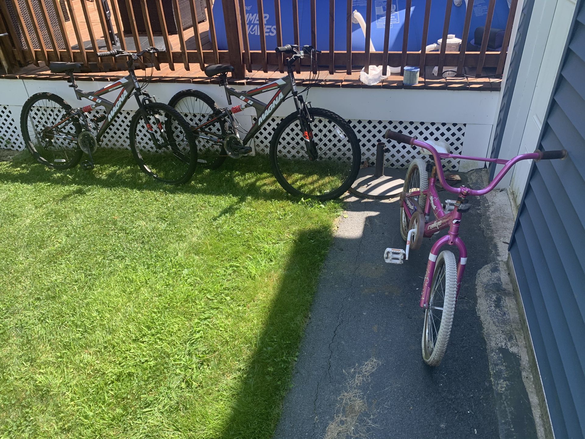 Bikes ( two adult and 1 kid bike ) $80 for all 3