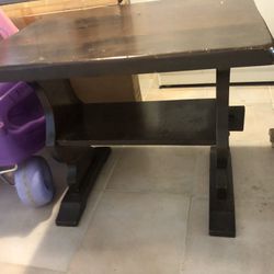vintage solid wood table  
