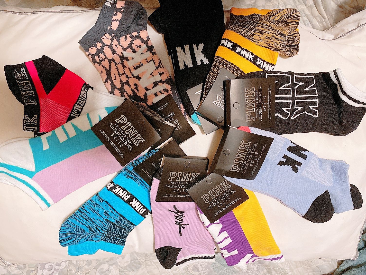 10 pairs of PINK Victoria Secret Socks