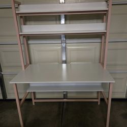 Brand New Pink Computer Desk With Hutch 