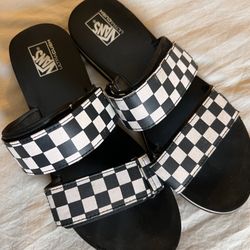 Vans Checkered sandals Women Size 10