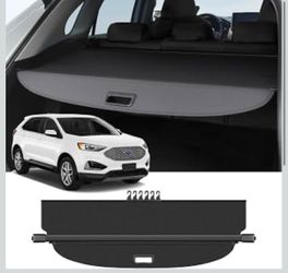 Cargo Cover Compatible with Ford Edge 2015-2024 2025 Accessories Carbon Fiber Texture Retractable Trunk Cover Security Shield Luggage Privacy (Carbon 