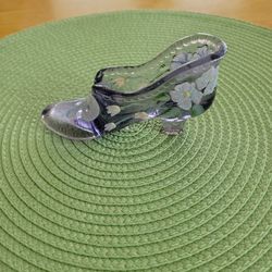 Vintage Fenton Art Glass Slipper 