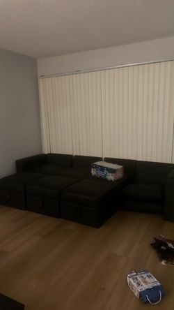 Black Modular Sofa sectional