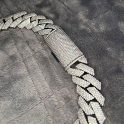 HIGH QUALITY LAB STONE CUBAN CHAIN NECKLACE HEAVY