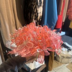 Coral Quinceañera/wedding Bouquet/ Ramo