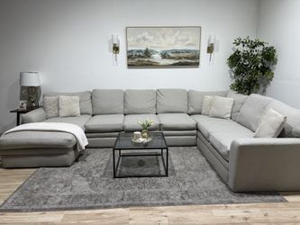 Massive Grey Sectional Couch - Delivery Available