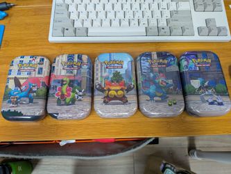 5x Pokemon Lumiose Tins