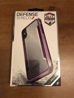 Defense shield military grade iPhone X case - Purple
