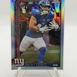 2025 Topps Chrome Cam Skattebo Refractor Rookie 