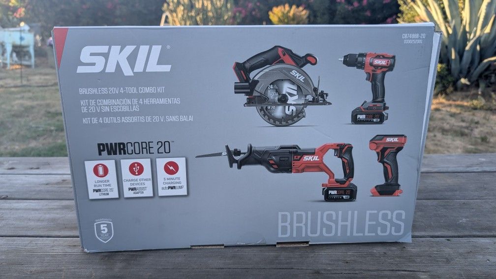 SKIL PWRCORE 20 Brushless 20V 4 Tool Combo Kit