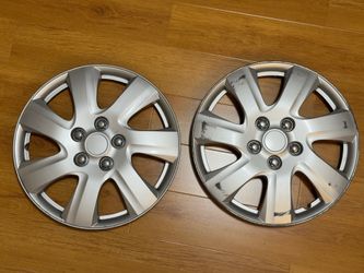 Pair (2) 2002 - 2006 Toyota Camry Hubcaps – 15” Silver