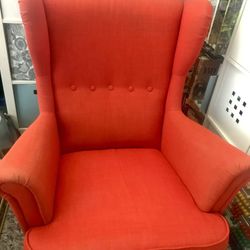 IKEA Strandmon Wing Chair and Ottoman 
