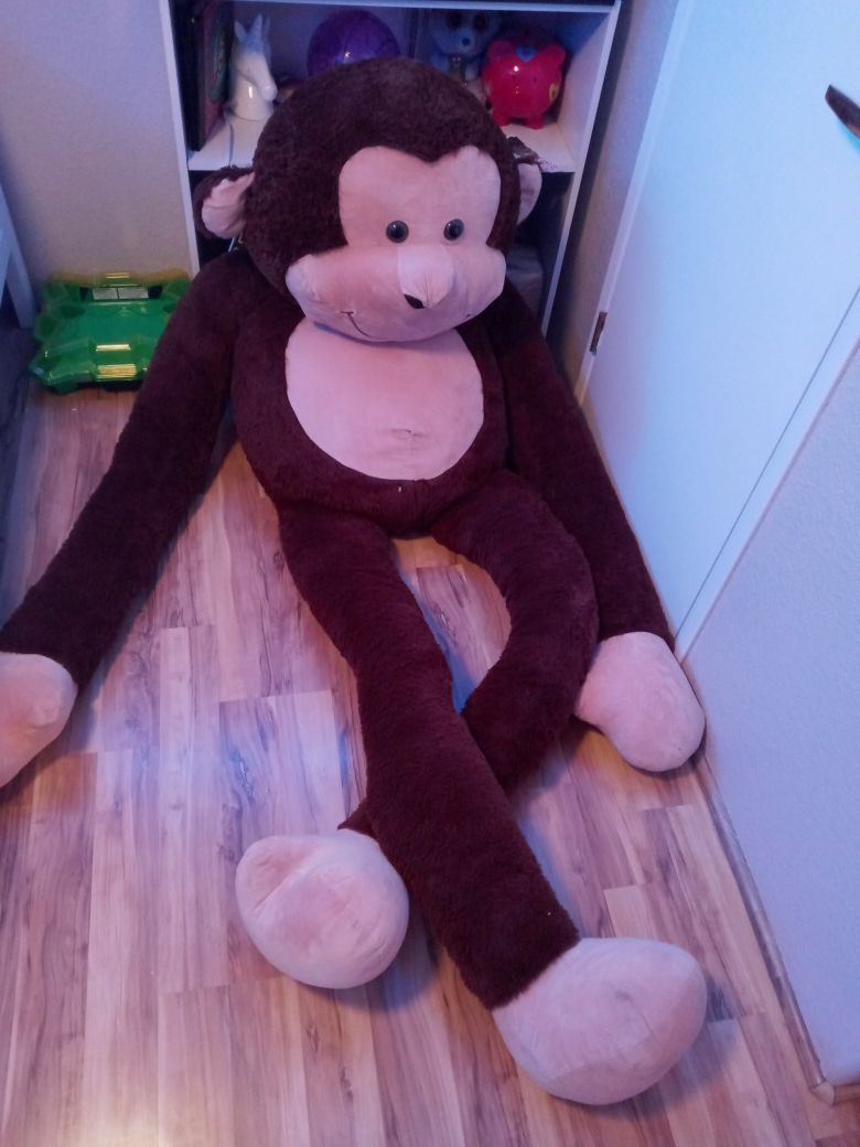 Large stuffed monkey animal