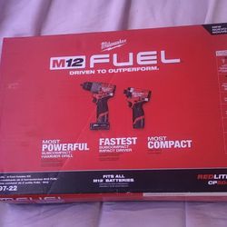 Milwaukee M12 (3)Tool Combo Kit Plus 2 Batteries & Charger