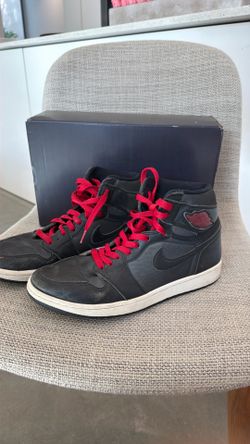 Air Jordan 1 Retro High OG Black Satin Gym Red Size 8.5 –