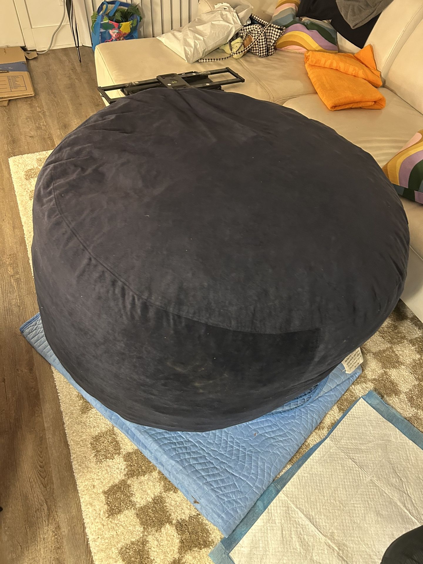 Giant Navy Bean Bag Chair