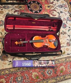 Viola15 with Case and Bow,  Plus A brand new Sheet Music Stand