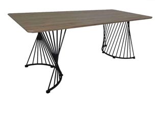 New Wood And Metal Theme Table 