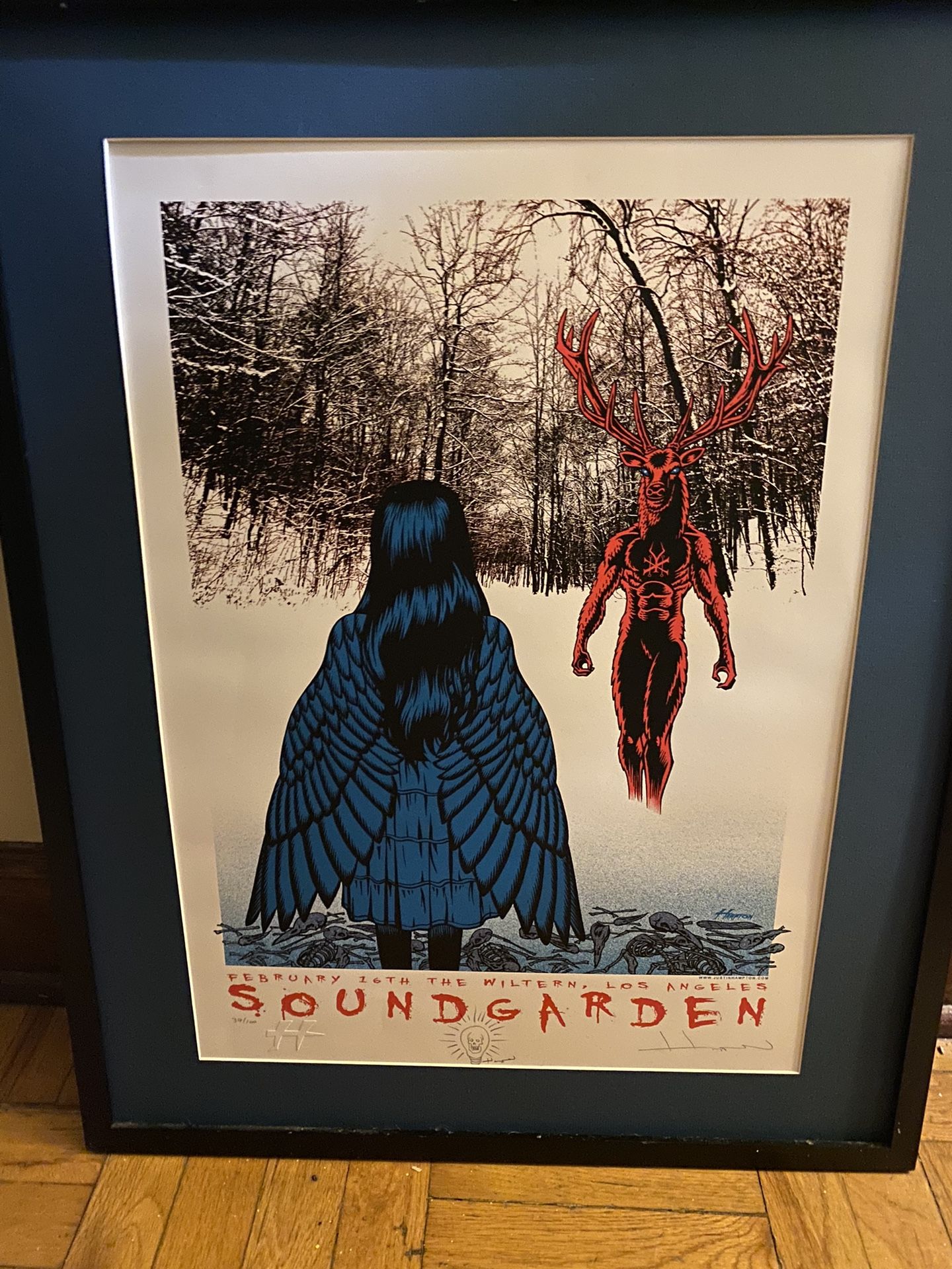 Justin Hampton Signed Poster 37/100