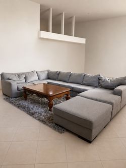 Ashley Furniture Large U-Shaped Sectional Sofa – Seats 8