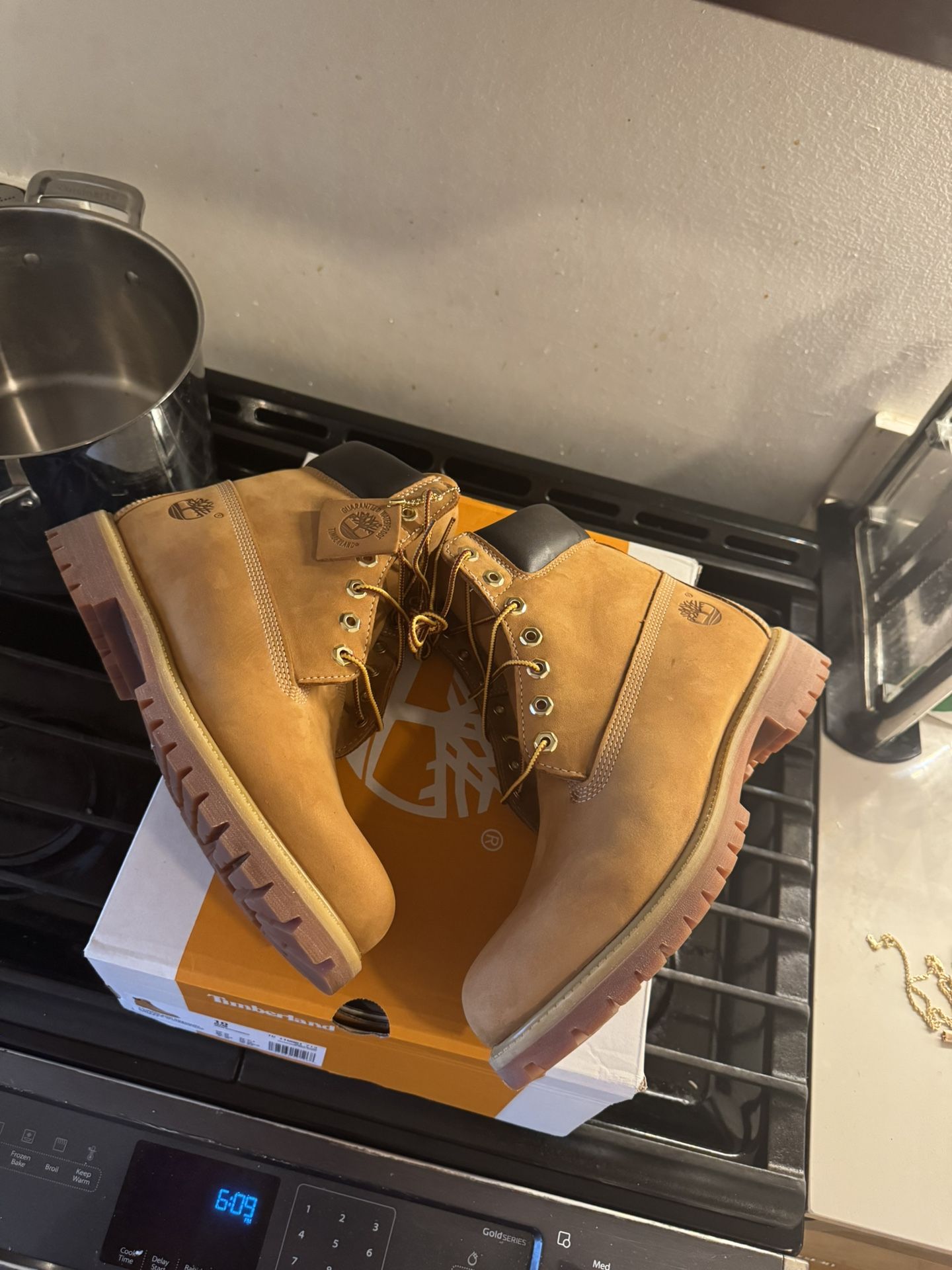 Timberland Boot Wheat Construction Sz 10