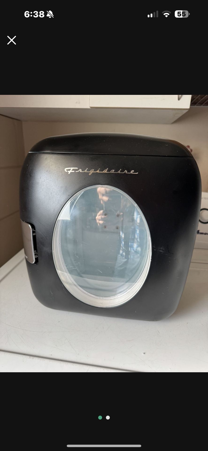 Tailgating Frigidaire 0.5 Cu Ft Retro Portable Mini Refrigerator, Black Works Does Not Come With Ac Cord Or Car Charger