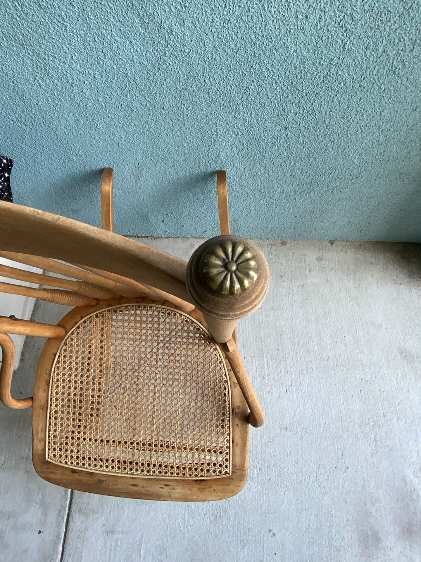 High Back Cane Rocking Chair