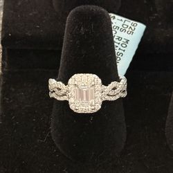 Engagement Ring/set Sz 7