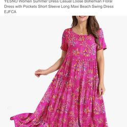 Floral. Women Dress. Sammer. Saze. M. YESNO