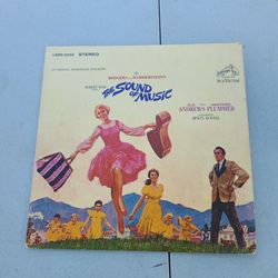 The Sound of Music Original Soundtrack Vinyl Lp 1965  With Story Book ~ Vintage Julie Andrews