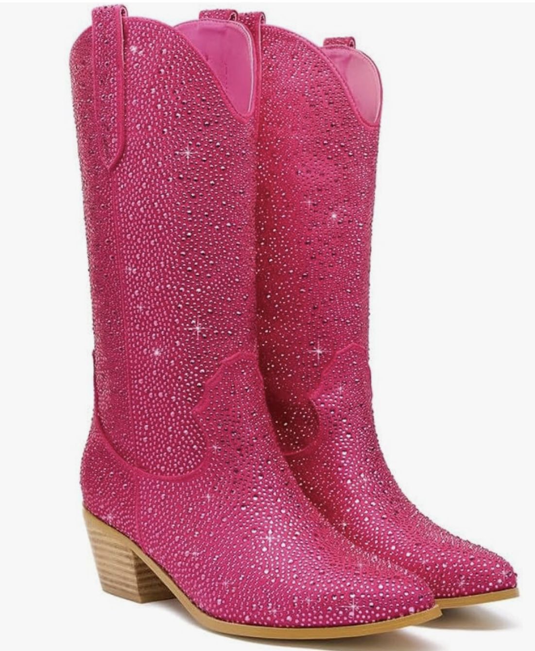 Pink Rhinestone Boots 
