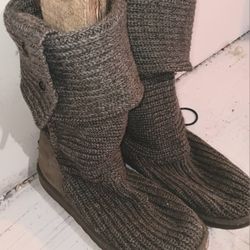 Ugg Tall Sweater Knit Boots Size.10