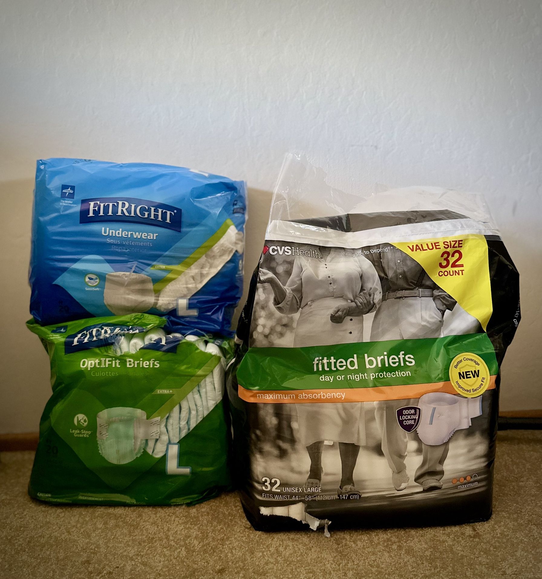 Adult Underwear and Briefs (Large)