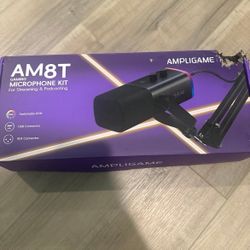 FIFINE Gaming XLR/USB Microphone Kit, Streaming Dynamic Mic, AM8T White