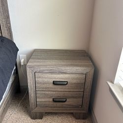 wood nightstand