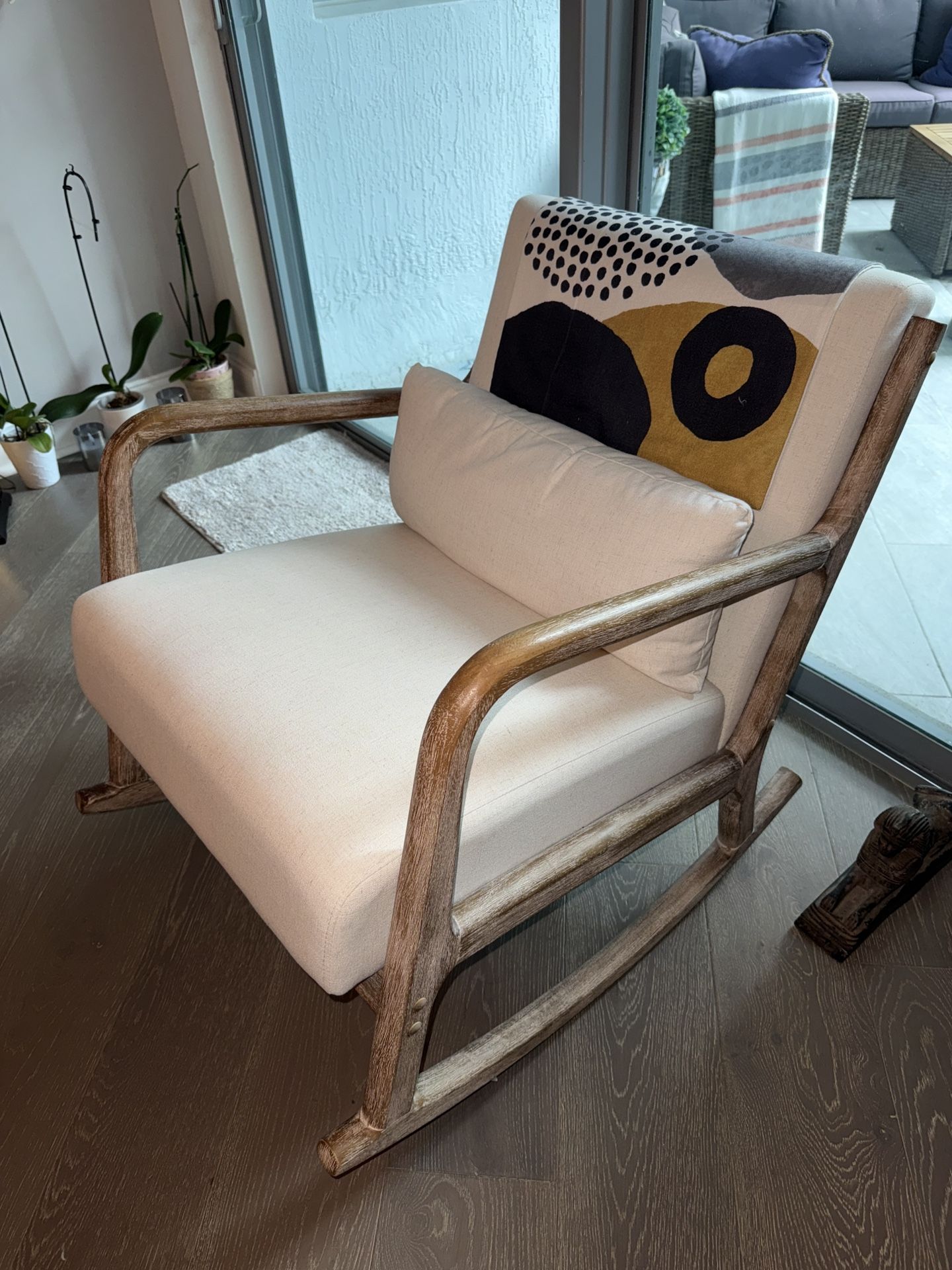 Wood Arm Rocking Chair