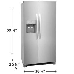 Frigidaire Refrigerator 22 Cu. Ft. 36" Counter-Depth Side-by-Side Refrigerator mod FRSC2333AS
