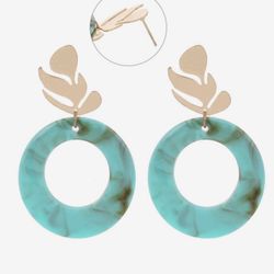 Retro Acrylic Geometric Drop Earrings