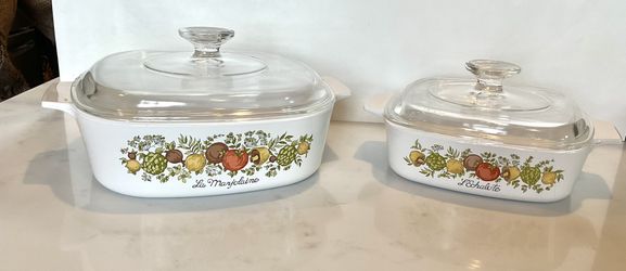 Corning Ware Set Of Cassarole Pans, SPICE OF LIFE