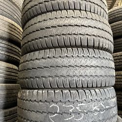 4 Used 235/65/16C Continental Van Contact A\S Tires 