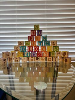 Wooden Alphabet Blocks