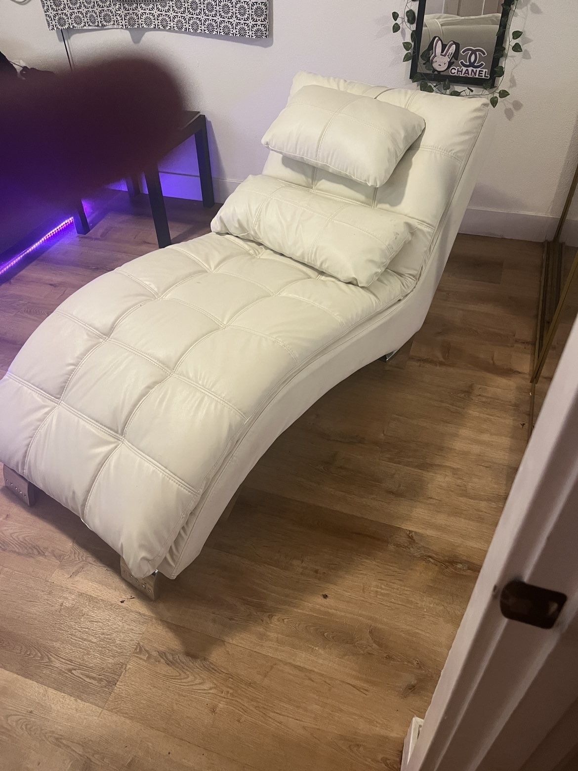 White Leather Couch
