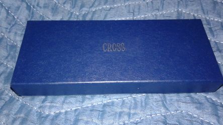 Cross pen and pencil set silver color