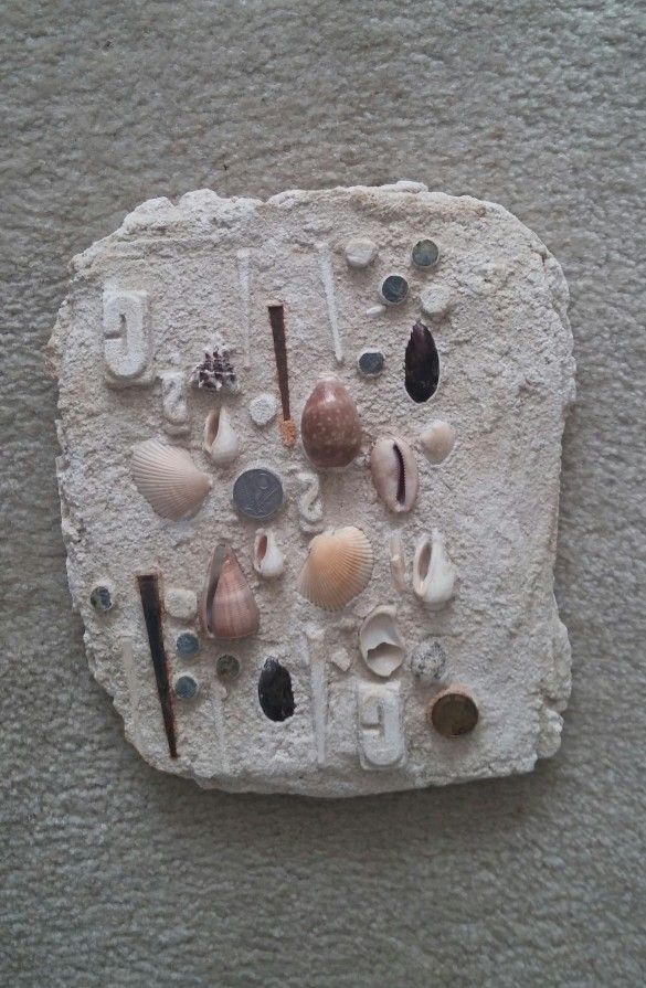 Seashell Sandcast Wall Decor