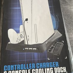 Titan controller charger & console cooling dock for PS5