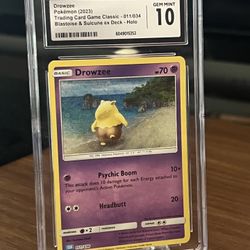 2023 Drowzee Trading Card Game Classic 2023 CGC Gem Mint 10 