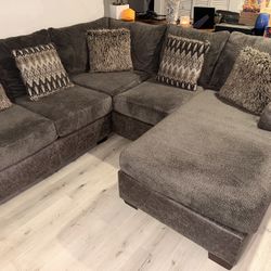Large Gray Sectional For Sale