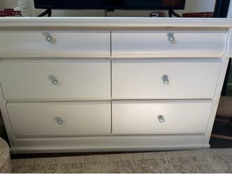Matching white dressers